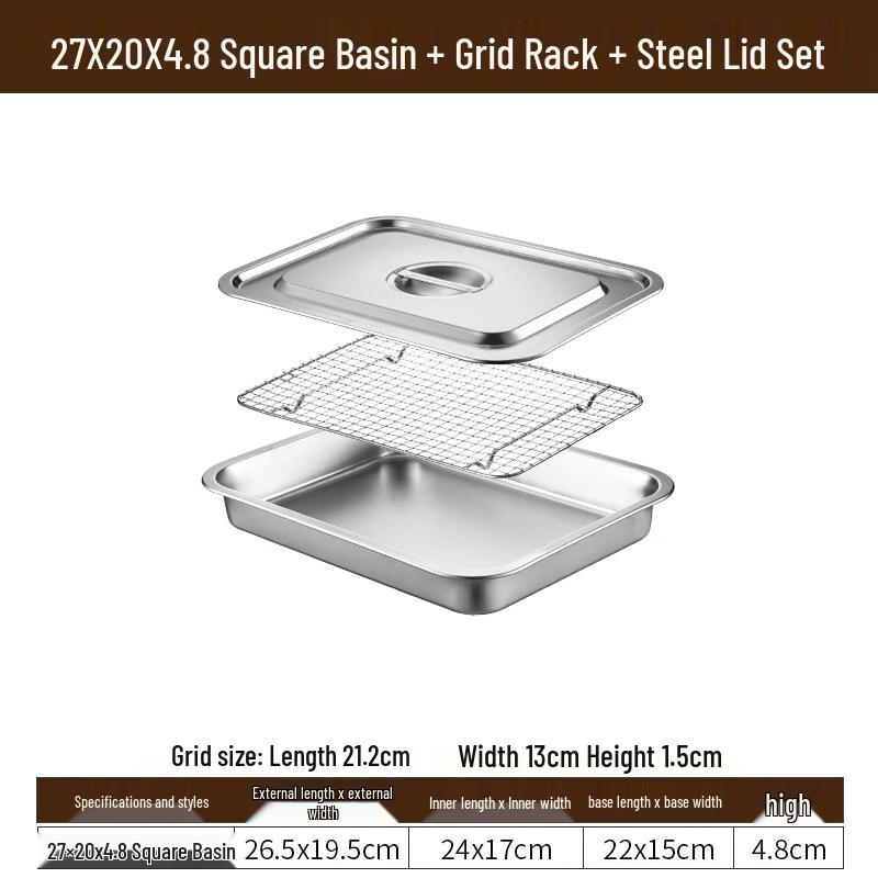 Aokewen Stainless Steel Drain Tray with Titanium Utensils
Aokewen Stainless Steel Drain Tray with Titanium Utensils
