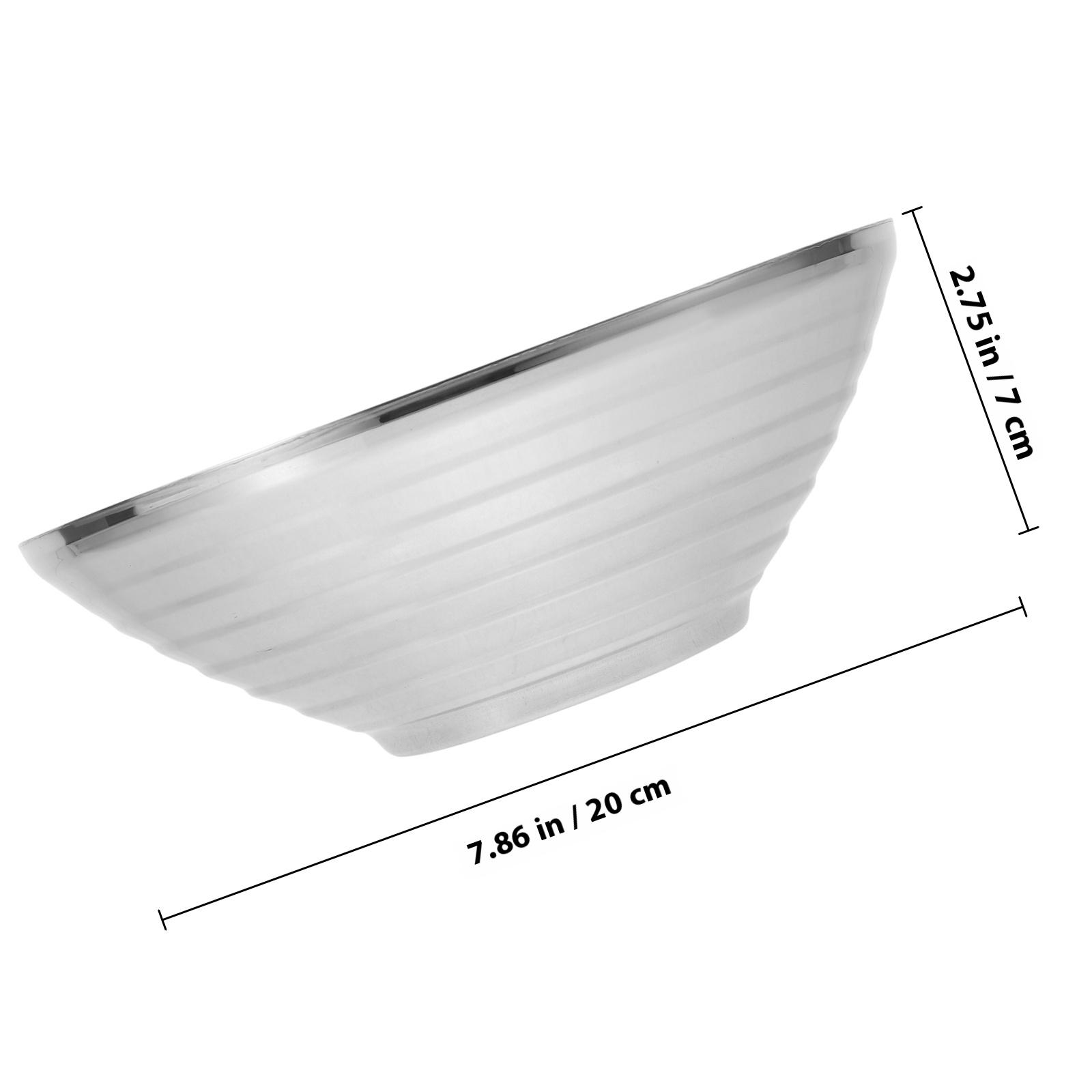 Stainless Steel Ramen Bowl Large Capacity Multi-Function Serving Bowl For Kitchen Dining Salad Food Accessories
Stainless Steel Ramen Bowl Large Capacity Multi-Function Serving Bowl For Kitchen Dining Salad Food Accessories