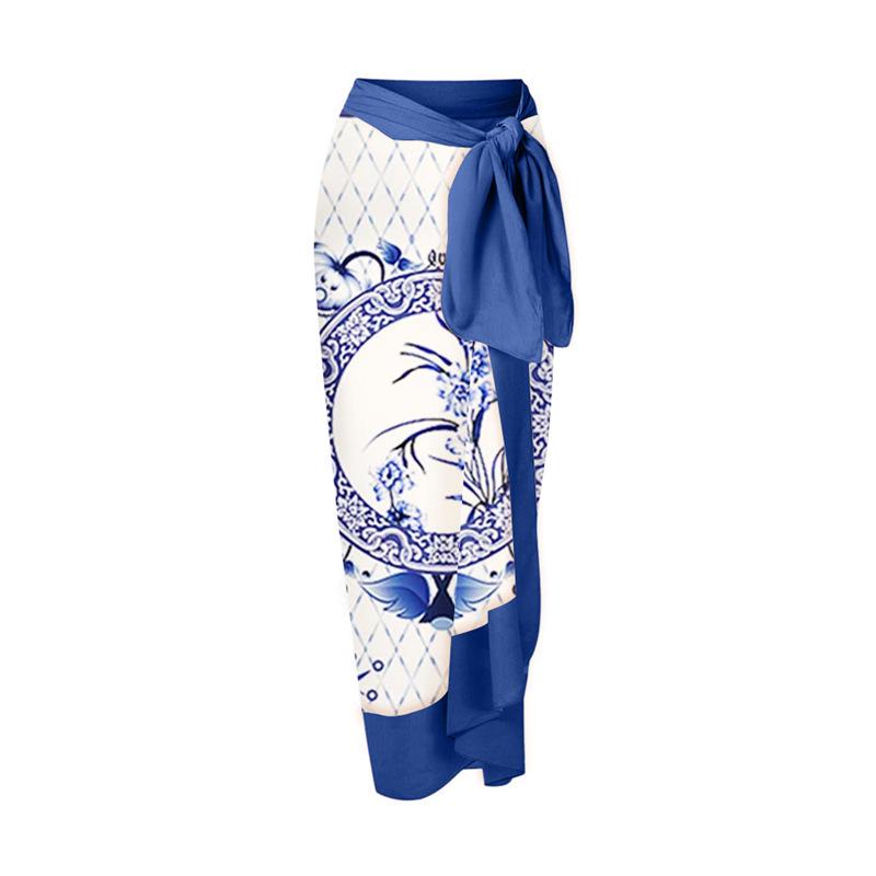 Blue & White Porcelain Print Beach Dress - Women s Holiday Style One Size білий
Blue & White Porcelain Print Beach Dress - Women s Holiday Style One Size білий