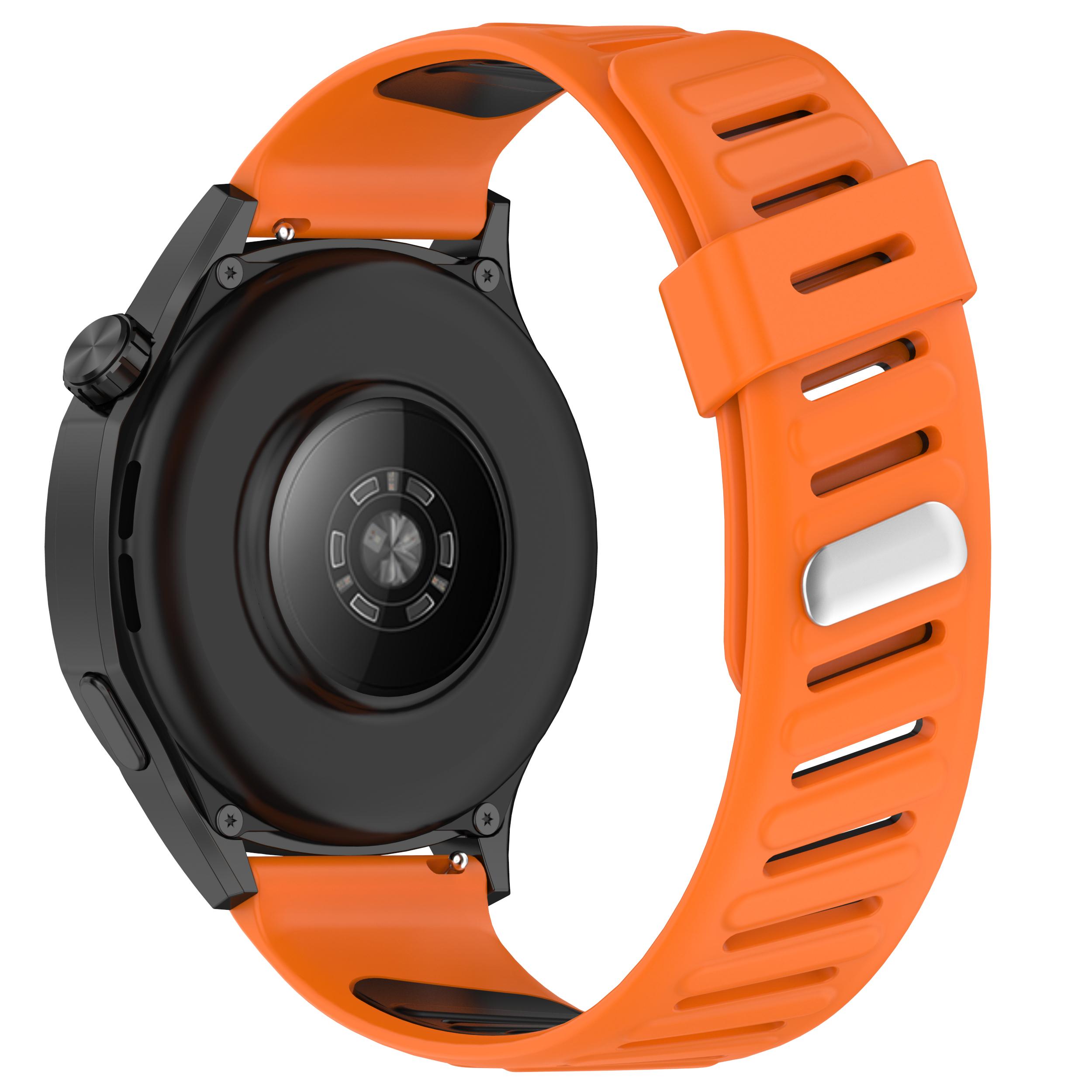 22mm Silicone Strap for Huawei Watch GT 5 46mm/Samsung Galaxy Watch3 45mm Dual Color Watch Band Tilted Hole Design Starlight/Orange
22mm Silicone Strap for Huawei Watch GT 5 46mm/Samsung Galaxy Watch3 45mm Dual Color Watch Band Tilted Hole Design Starlight/Orange