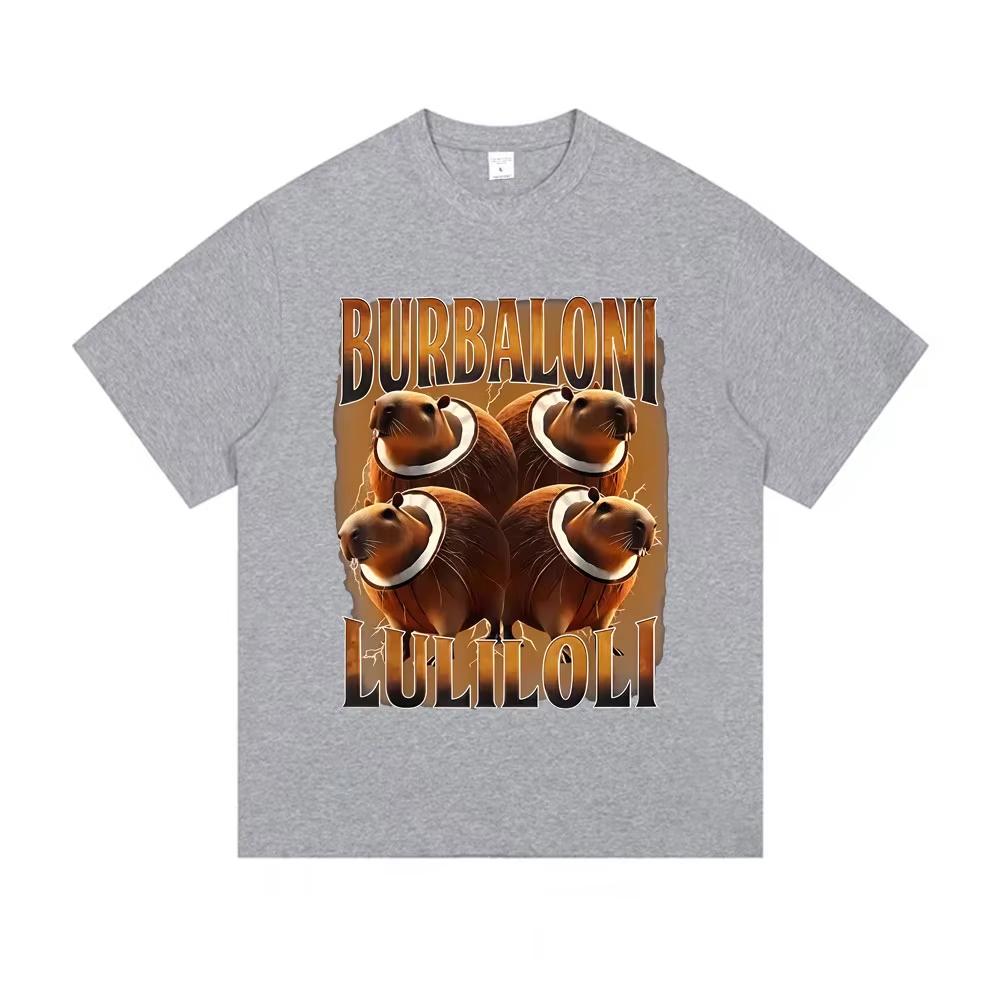 Italian Brainrot Burbaloni Luliloli T-shirt Coconut Capybara Funny Meme T Shirt Summer Men Women Casual Humor Short Sleeve Tops 4XL
Italian Brainrot Burbaloni Luliloli T-shirt Coconut Capybara Funny Meme T Shirt Summer Men Women Casual Humor Short Sleeve Tops 4XL