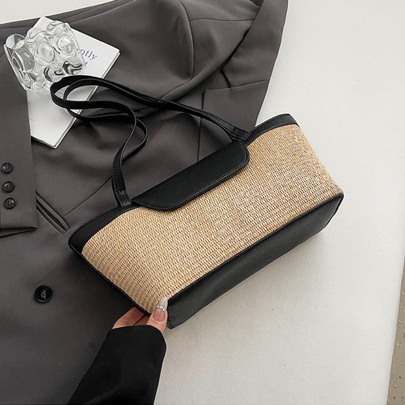 Yogodlns Fashion Women Shoulder Bag PU Woven Patchwork Stick Bag Large Capacity Tote Bag New Casual Woven Contrasting Color Handbag 37x11x16cm чорний
Yogodlns Fashion Women Shoulder Bag PU Woven Patchwork Stick Bag Large Capacity Tote Bag New Casual Woven Contrasting Color Handbag 37x11x16cm чорний