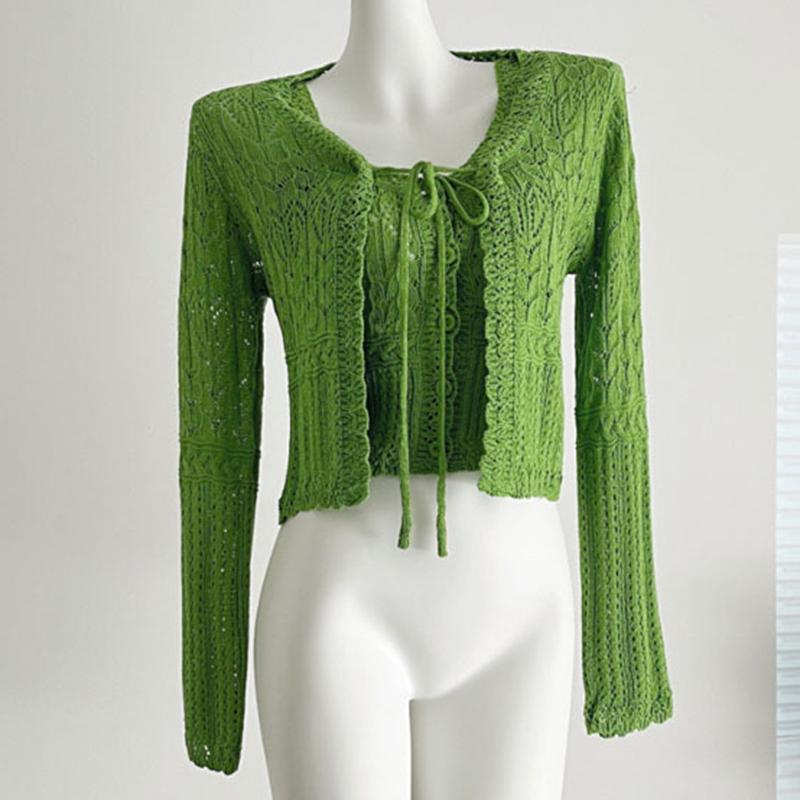 Осенний новый ажурный сексуальный трикотажный свитер с V-образным вырезом, женский ретро однотонный длинный рукав, двухсекционный кардиган, свитер, женский модный кардиган из двух частей 24759 One Size зелёный
Осенний новый ажурный сексуальный трикотажный свитер с V-образным вырезом, женский ретро однотонный длинный рукав, двухсекционный кардиган, свитер, женский модный кардиган из двух частей 24759 One Size зелёный