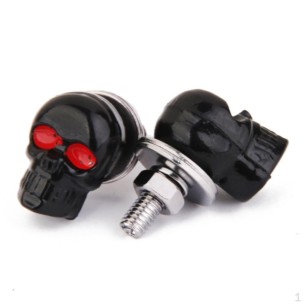 Motorcycle Skull License Bolts Screw Fastener Pair
Motorcycle Skull License Bolts Screw Fastener Pair