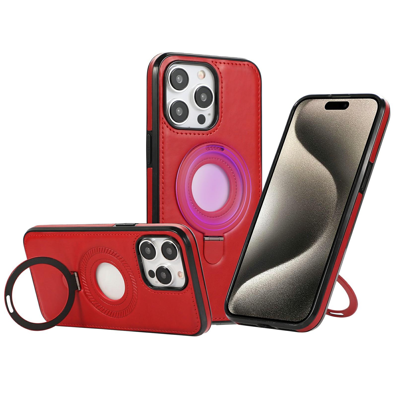 For iPhone 15 Pro Max Case Magnetic Kickstand PU Leather Coated PC+TPU Phone Cover Red
For iPhone 15 Pro Max Case Magnetic Kickstand PU Leather Coated PC+TPU Phone Cover Red