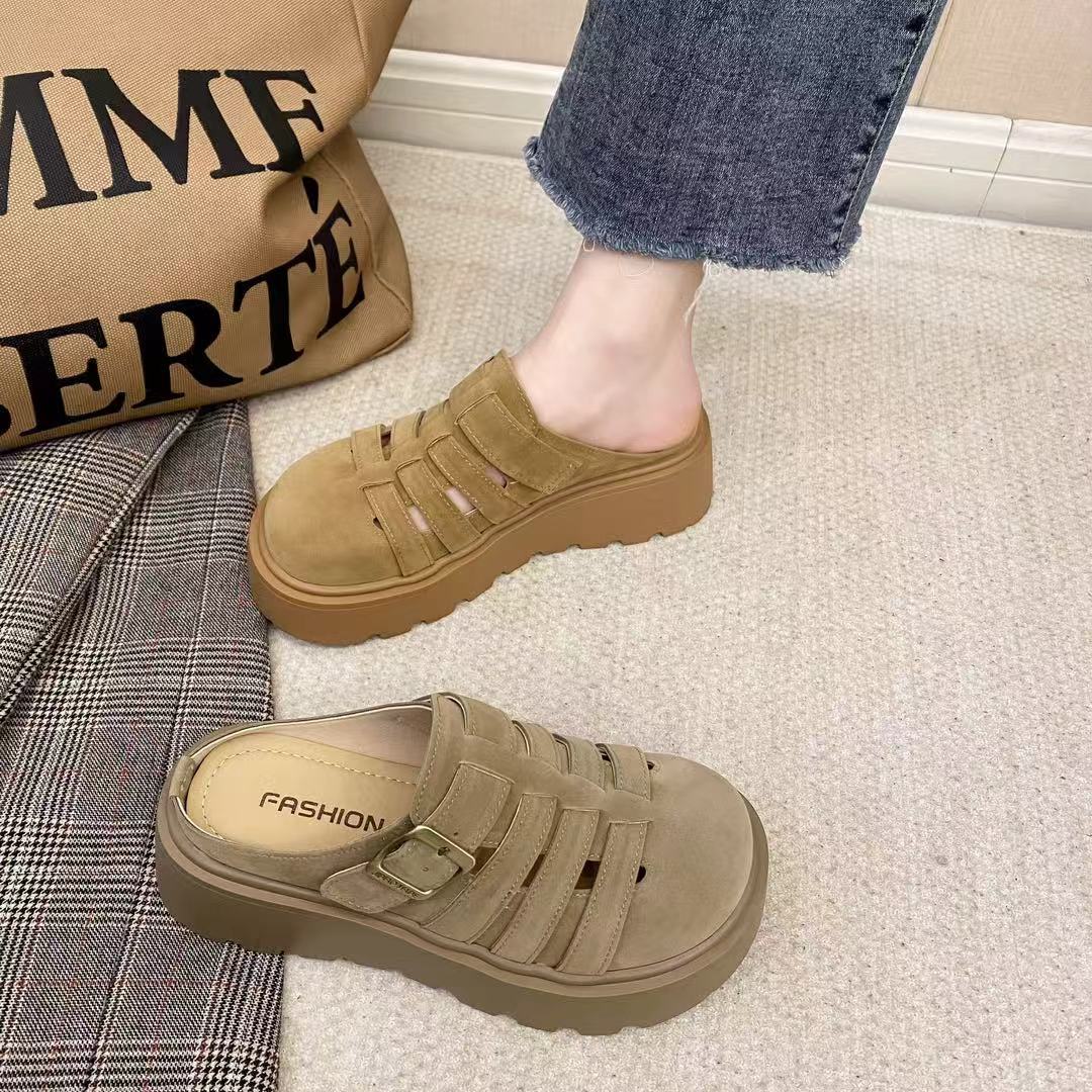 Retro thick-soled Birkenstock bag head half slippers women s 2025 spring new height-increasing outer wear lazy people pedal Birkenstock shoes 35 хаки
Retro thick-soled Birkenstock bag head half slippers women s 2025 spring new height-increasing outer wear lazy people pedal Birkenstock shoes 35 хаки