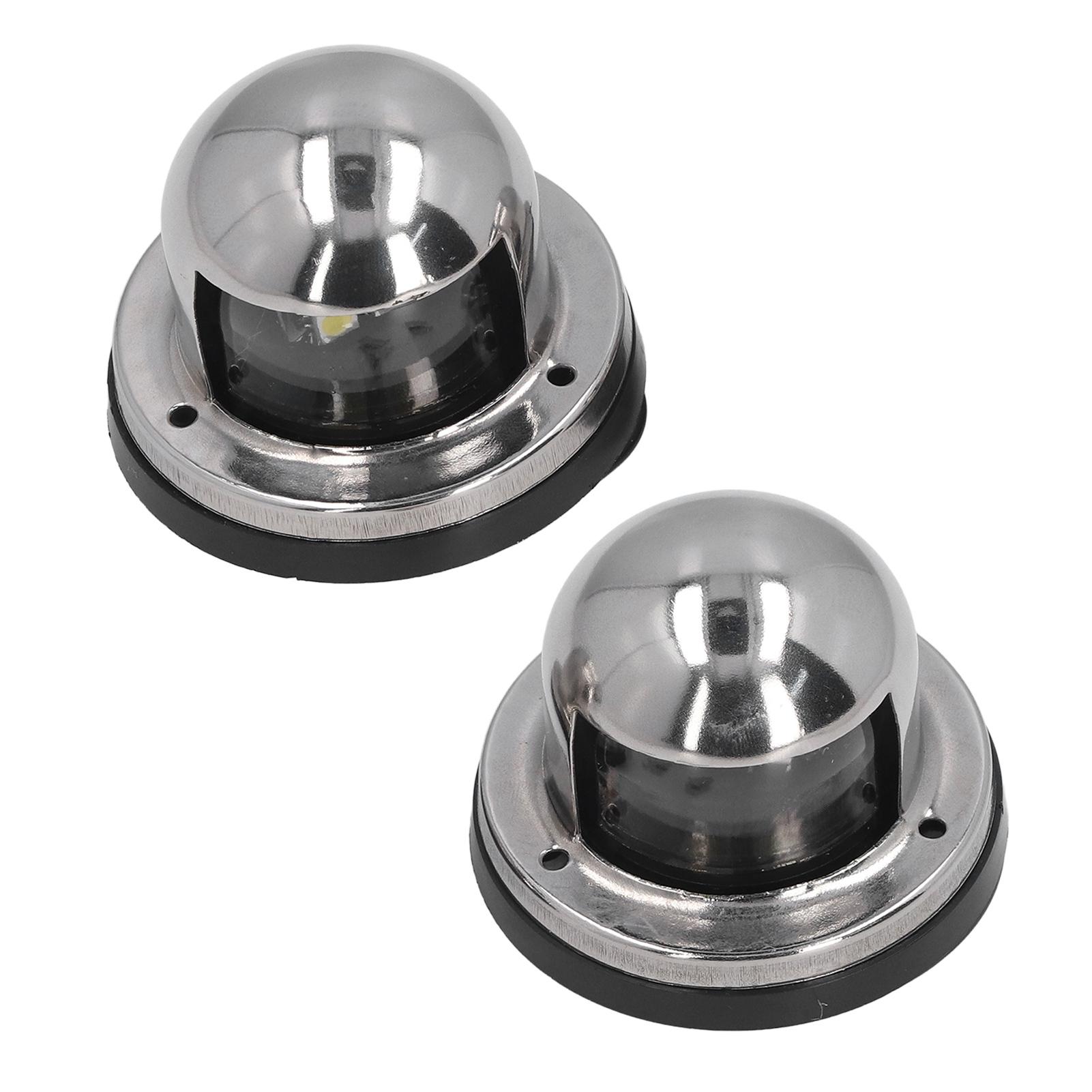 2Pcs Boat Anchor Lights Stainless Steel Lampshade IP66 Water Resistant 112.5 degrees LED Marine Navigation Lights 12VDC
2Pcs Boat Anchor Lights Stainless Steel Lampshade IP66 Water Resistant 112.5 degrees LED Marine Navigation Lights 12VDC