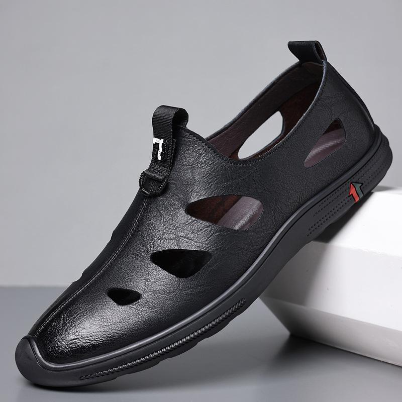 Baotou sandals men s casual little white shoes hollow leather shoes men s tide breathable hole shoes genuine leather sandals factory direct sales 38
Baotou sandals men s casual little white shoes hollow leather shoes men s tide breathable hole shoes genuine leather sandals factory direct sales 38
