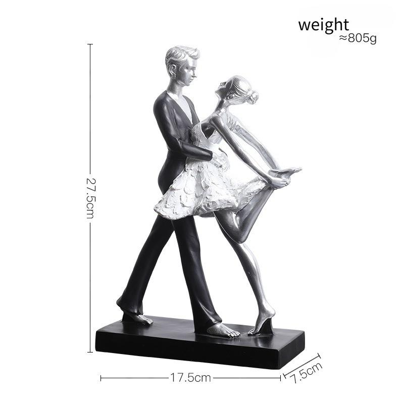 Resin Modern Double Dancer Ornament Creative Hot Selling Girl Room Crafts Elegant Holiday Gifts Synthetic Resin Decoration
Resin Modern Double Dancer Ornament Creative Hot Selling Girl Room Crafts Elegant Holiday Gifts Synthetic Resin Decoration
