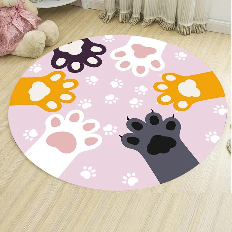 Black Cat and White Cat Couple Round Rug Cute Cartoon Kitten Circle Carpet Home Armchair Floor Mat Living Room Bedroom Decor Mat 60cmx60cm
Black Cat and White Cat Couple Round Rug Cute Cartoon Kitten Circle Carpet Home Armchair Floor Mat Living Room Bedroom Decor Mat 60cmx60cm