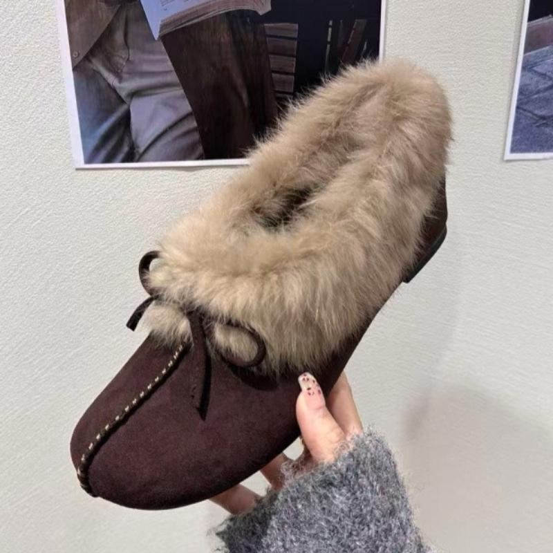 High Quality Faux Suede Loafers for Women Fashion Bow Decoration Winter Fuzzy Slipper Light Soft Sole Comfortable Women Shoes 39 темно-коричневого кольору
High Quality Faux Suede Loafers for Women Fashion Bow Decoration Winter Fuzzy Slipper Light Soft Sole Comfortable Women Shoes 39 темно-коричневого кольору
