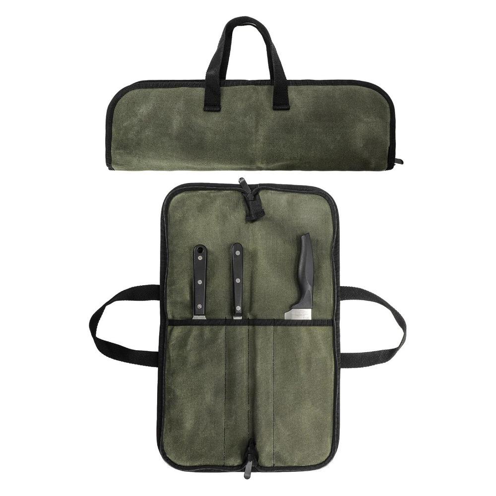 Waterproof Chef Tool Storage Bag Waxed Canvas Knife Roll Bag Chef Knife Bag for Kitchen Utensils зелений
Waterproof Chef Tool Storage Bag Waxed Canvas Knife Roll Bag Chef Knife Bag for Kitchen Utensils зелений