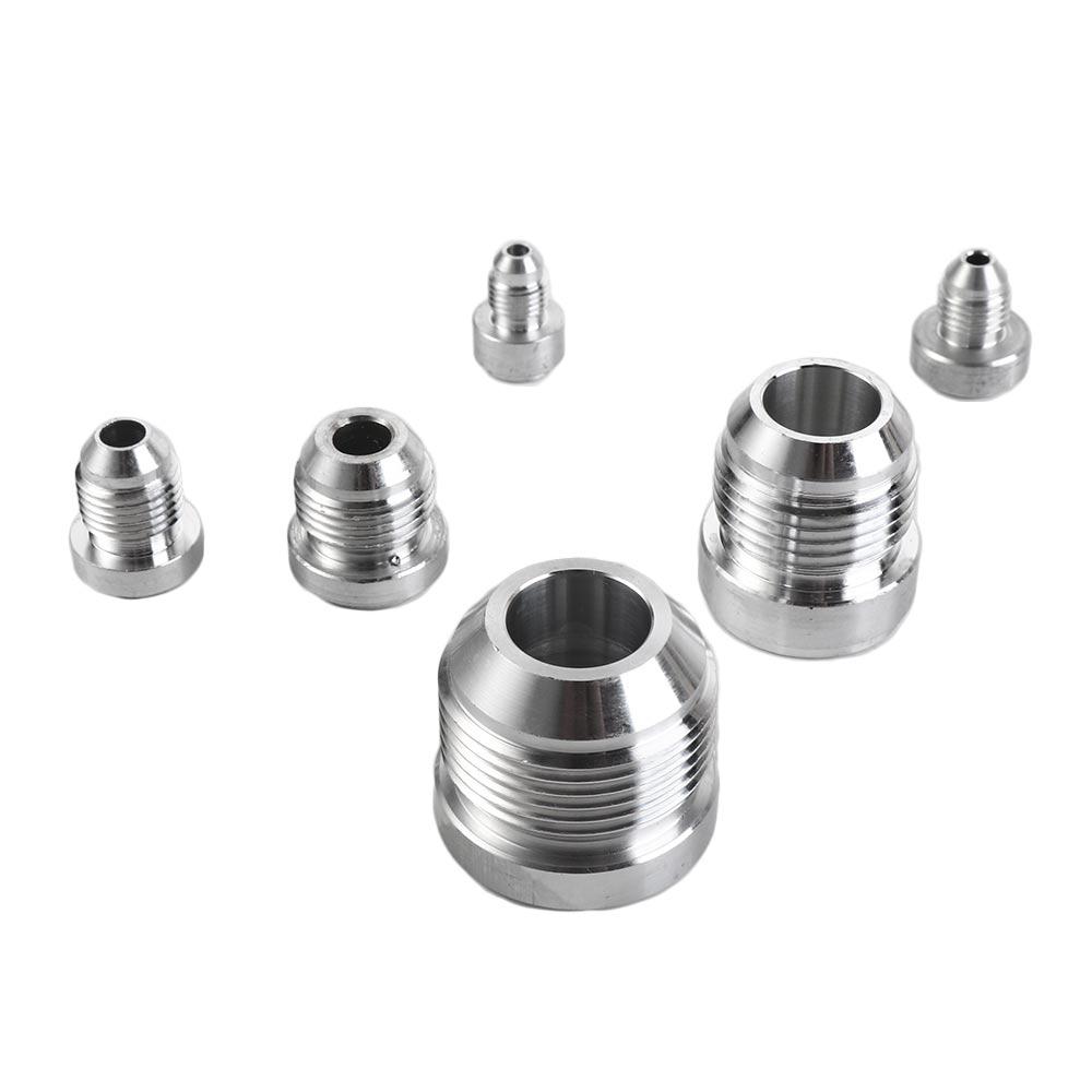 Aluminum Silver Male Aluminium Weld External Thread Weld On Fittting Bung Nut Oil Pipe AN3
Aluminum Silver Male Aluminium Weld External Thread Weld On Fittting Bung Nut Oil Pipe AN3