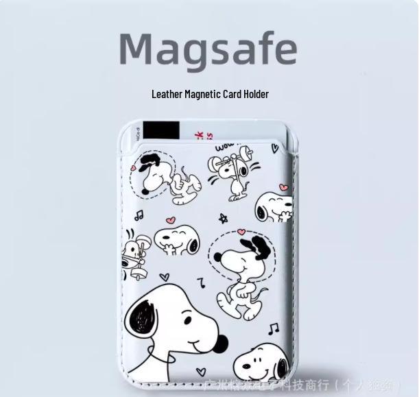 Snoopy Leather Card Holder Phone Case with MAGsafe Compatibility Single Card Holder
Snoopy Leather Card Holder Phone Case with MAGsafe Compatibility Single Card Holder