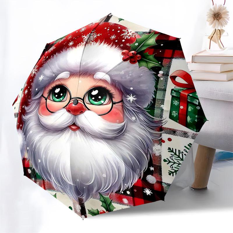 1pc Christmas Plaid Snowflake Automatic Opening/Closing Umbrella, Portable Tri-Fold Design with Iron Frame, Outdoor, Gift for Fans, Travelers & Daily
1pc Christmas Plaid Snowflake Automatic Opening/Closing Umbrella, Portable Tri-Fold Design with Iron Frame, Outdoor, Gift for Fans, Travelers & Daily