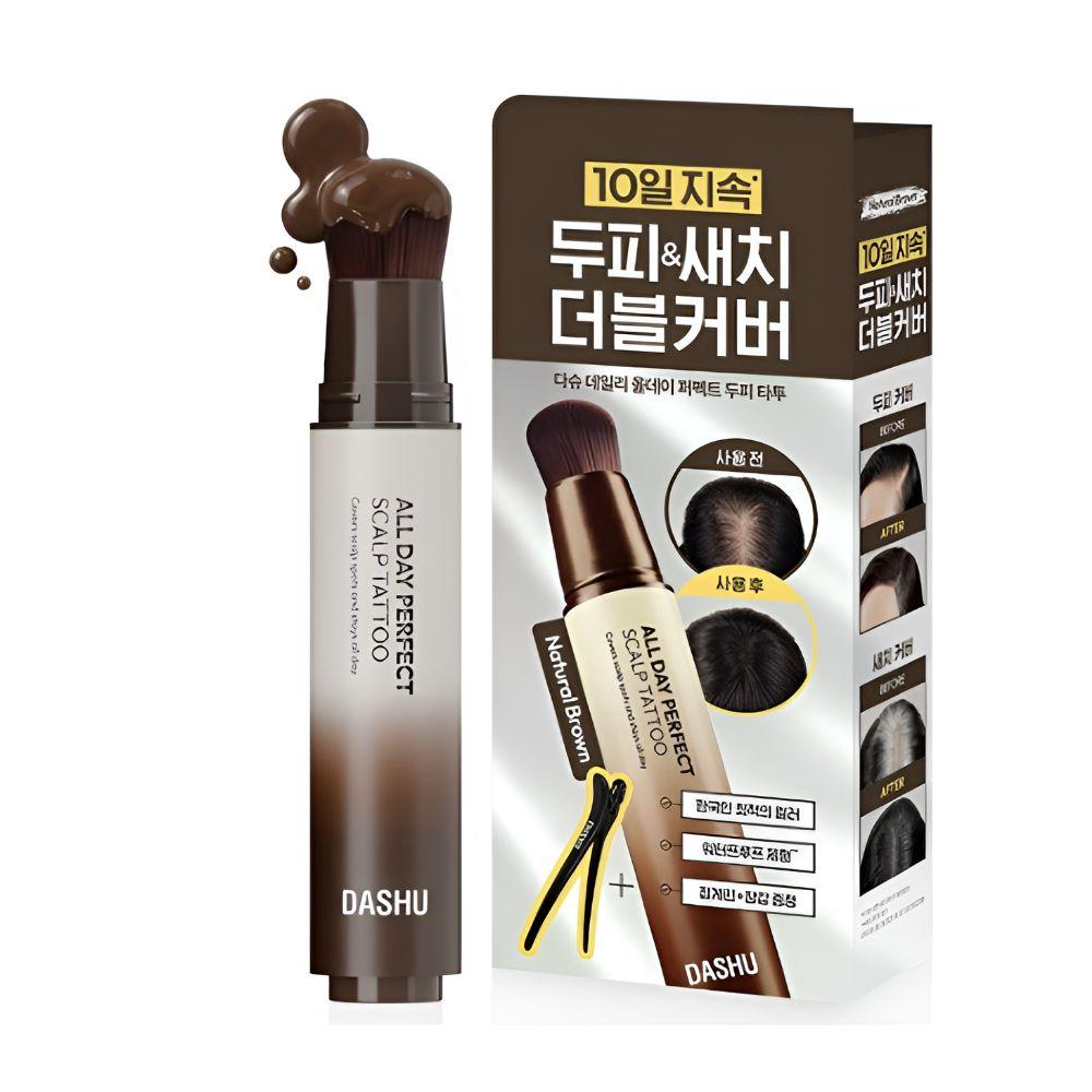 DASHU Daily All Day Perfect Scalp Tattoo 20ml Instant Hairline Cover Root Touch Up 2 Colors 02 Natural Brown
DASHU Daily All Day Perfect Scalp Tattoo 20ml Instant Hairline Cover Root Touch Up 2 Colors 02 Natural Brown