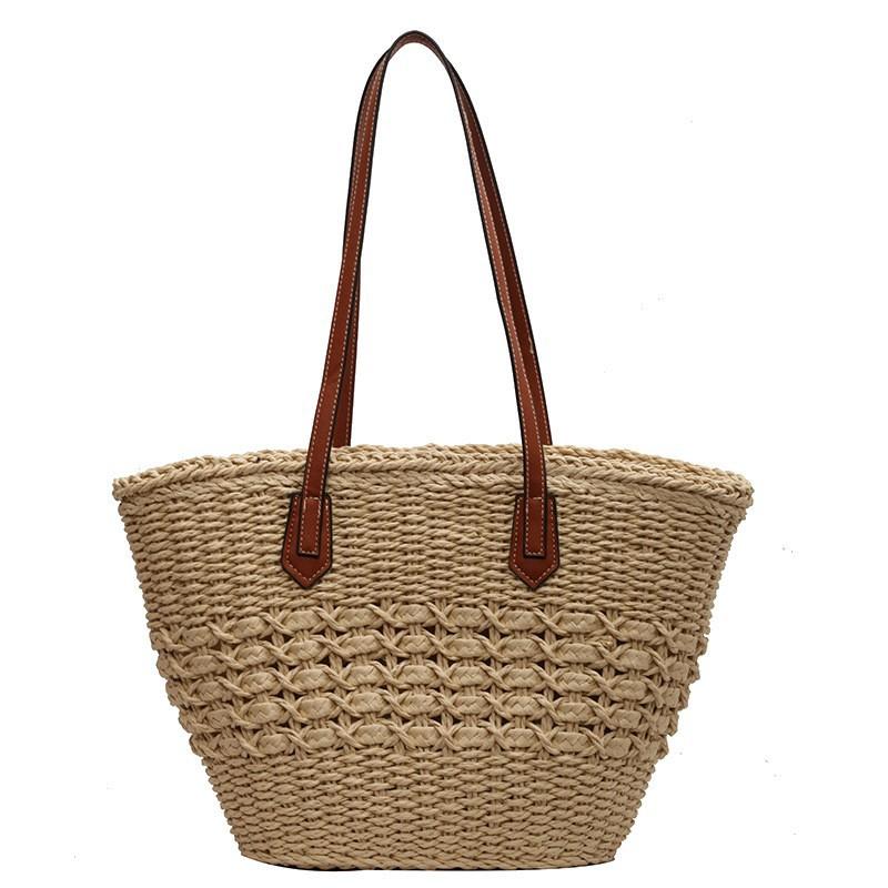 Fashion Straw Woven Bag Handbag Beach Leisure Travel Large Capacity Vegetable Basket Tote Female one size хакі
Fashion Straw Woven Bag Handbag Beach Leisure Travel Large Capacity Vegetable Basket Tote Female one size хакі