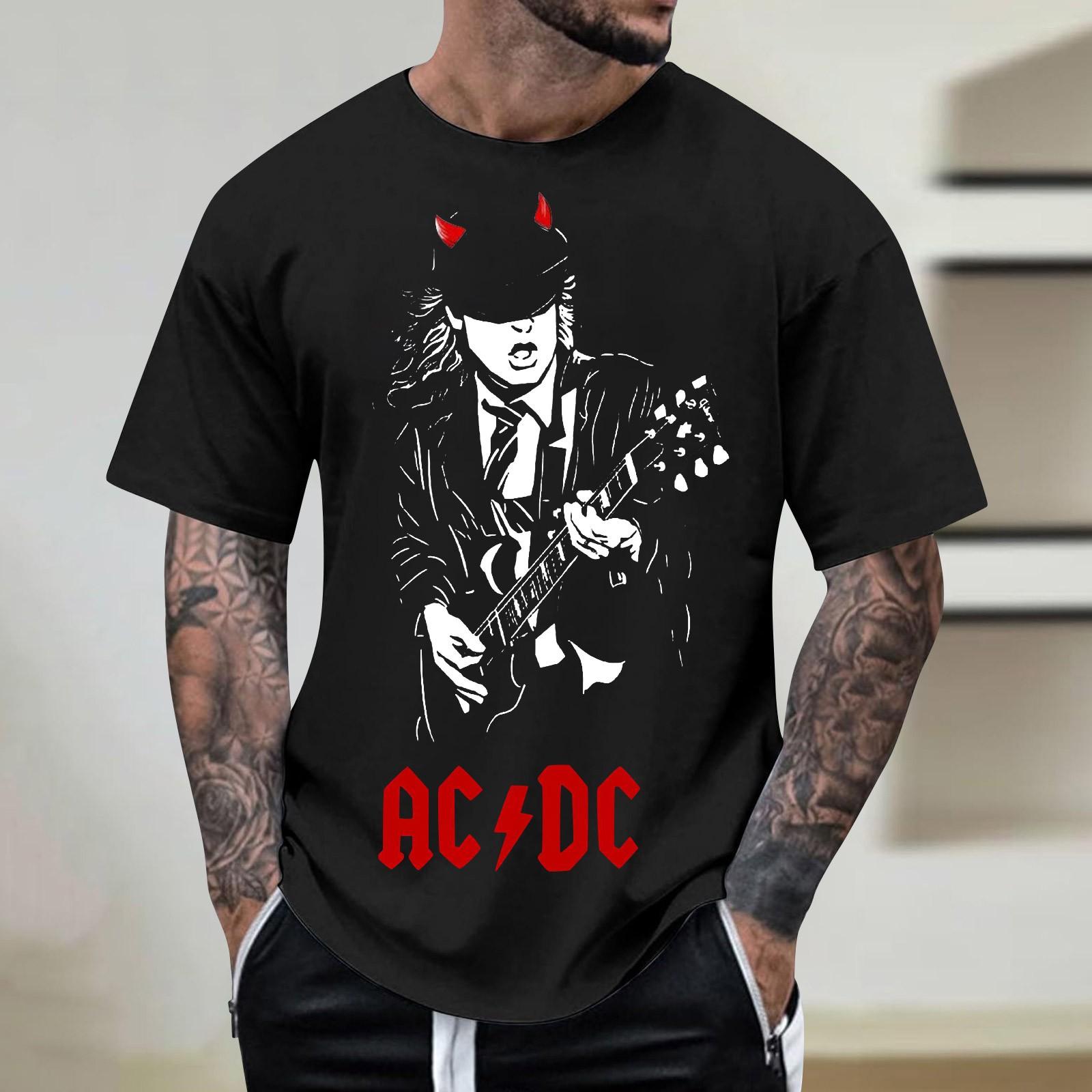 Летний топ с круглым вырезом и принтом гитары 3D, модные повседневные футболки с короткими рукавами для мужчин XXL чёрный
Летний топ с круглым вырезом и принтом гитары 3D, модные повседневные футболки с короткими рукавами для мужчин XXL чёрный