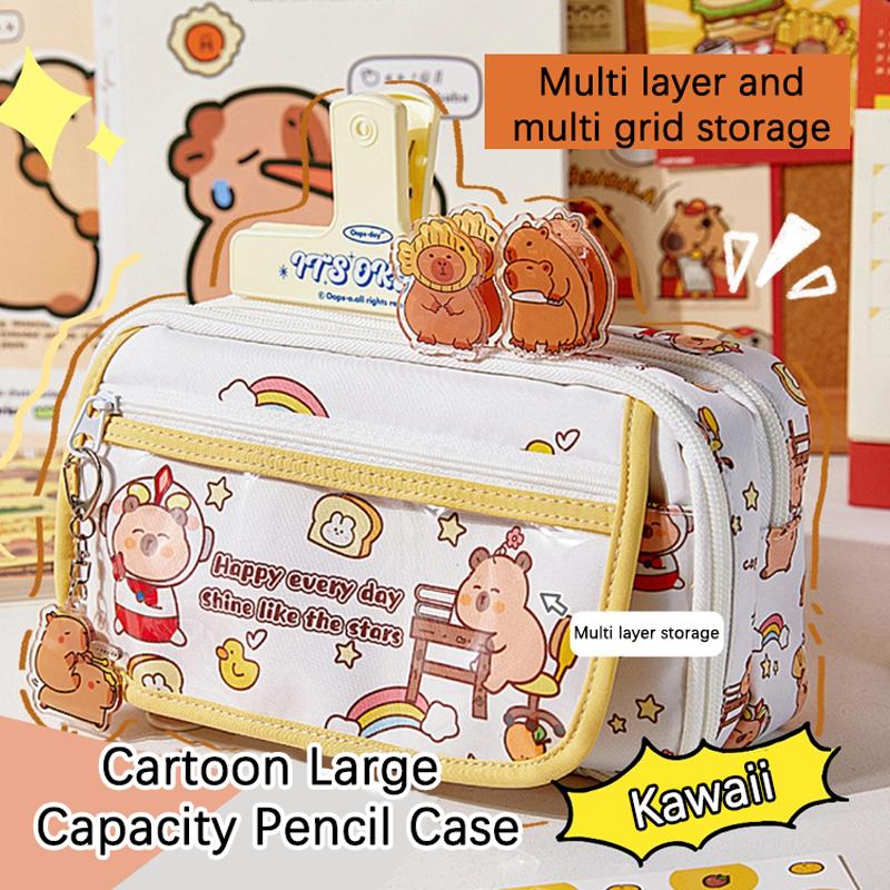 Милый мультяшный пенал Capybara Kawaii большой емкости на молнии для ручек многофункциональный пенал школьные принадлежности подарок ONESIZE
Милый мультяшный пенал Capybara Kawaii большой емкости на молнии для ручек многофункциональный пенал школьные принадлежности подарок ONESIZE