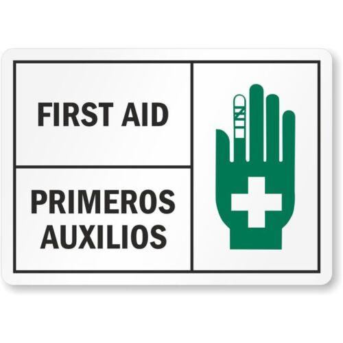 Bilingual First Aid Aluminum Weatherproof SignAluminum 20x30cm(7.8x11.8inch)
Bilingual First Aid Aluminum Weatherproof SignAluminum 20x30cm(7.8x11.8inch)