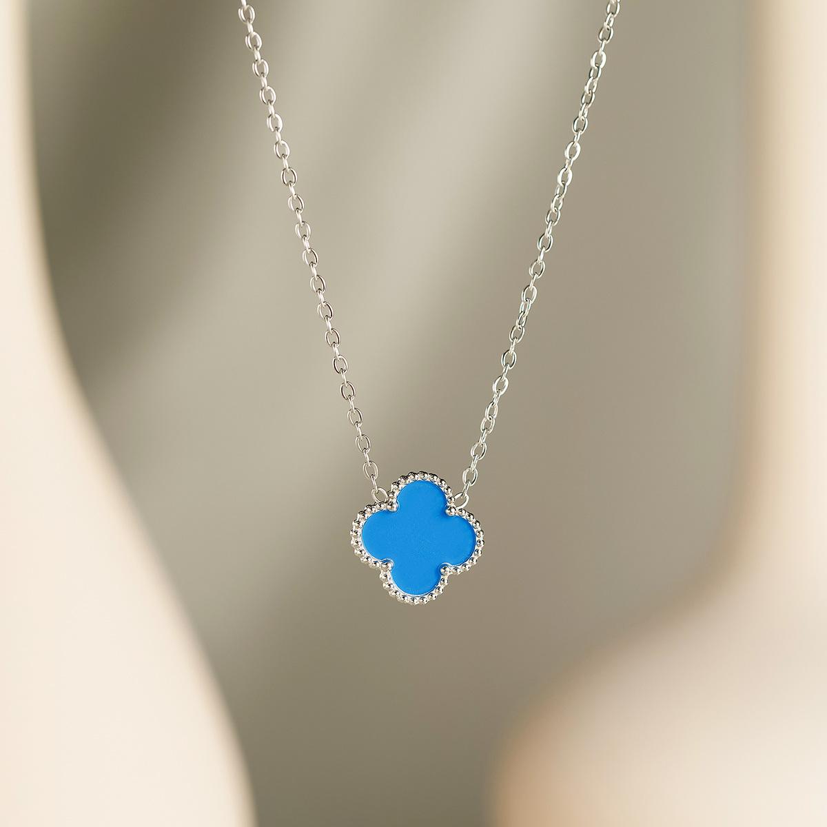 15 мм однотонное ожерелье из титановой стали с четырьмя листами клевера на удачу, модное высококачественное женское ожерелье
15 мм однотонное ожерелье из титановой стали с четырьмя листами клевера на удачу, модное высококачественное женское ожерелье