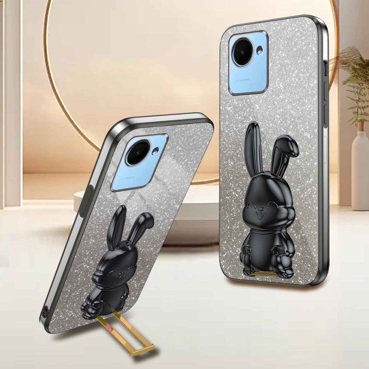 For Realme C30s 4G/C30 4G Phone Protective Case Cartoon Rabbit Cover with Kickstand Purple
For Realme C30s 4G/C30 4G Phone Protective Case Cartoon Rabbit Cover with Kickstand Purple