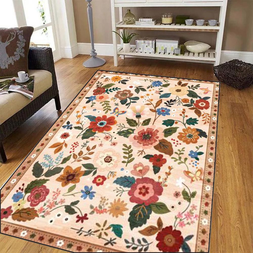 French Elegance Retro Floral Living Room Carpet Machine Washable Non-slip Soft Mat Room Bedside Cloakroom Coffee Table Rugs 40X60cm
French Elegance Retro Floral Living Room Carpet Machine Washable Non-slip Soft Mat Room Bedside Cloakroom Coffee Table Rugs 40X60cm