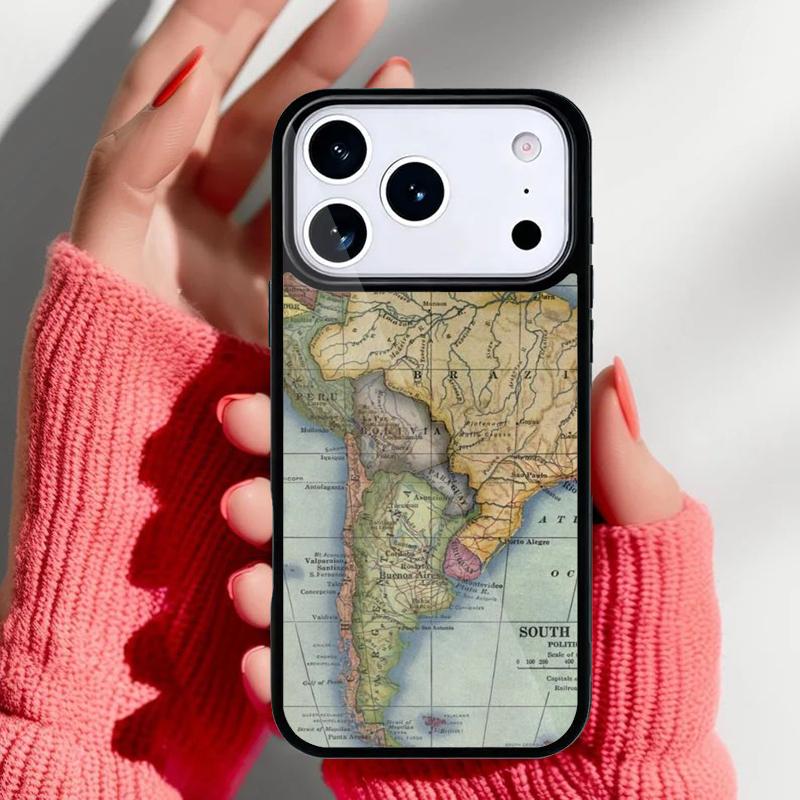 South America Continent Map Phone Case for iPhone 17 Air 16e 15 14 13 Pro Max Back Cover for 12 11 Pro Coque iPhone17 Pro
South America Continent Map Phone Case for iPhone 17 Air 16e 15 14 13 Pro Max Back Cover for 12 11 Pro Coque iPhone17 Pro