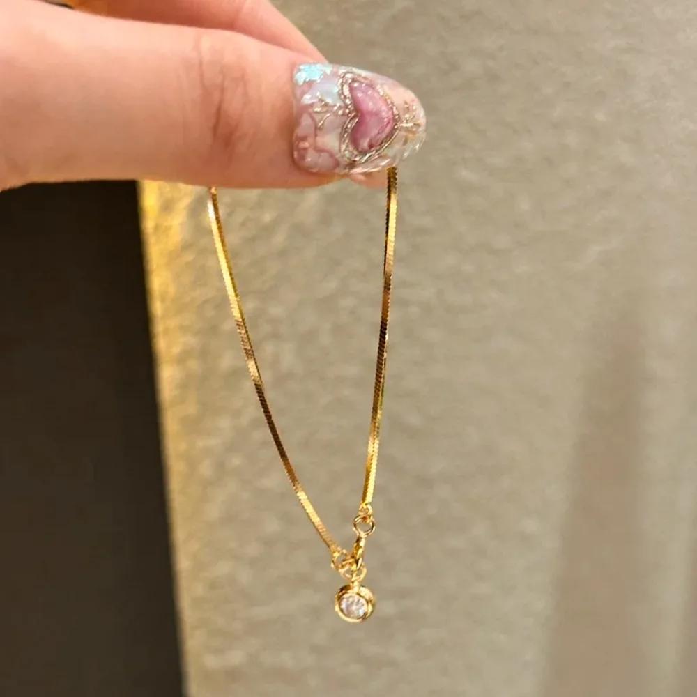 New Fashion Stainless Steel Bracelet New High-End Jewelry Minimalist Zircon Charm Blade Chain Women’s Bracelet Accessories
New Fashion Stainless Steel Bracelet New High-End Jewelry Minimalist Zircon Charm Blade Chain Women’s Bracelet Accessories