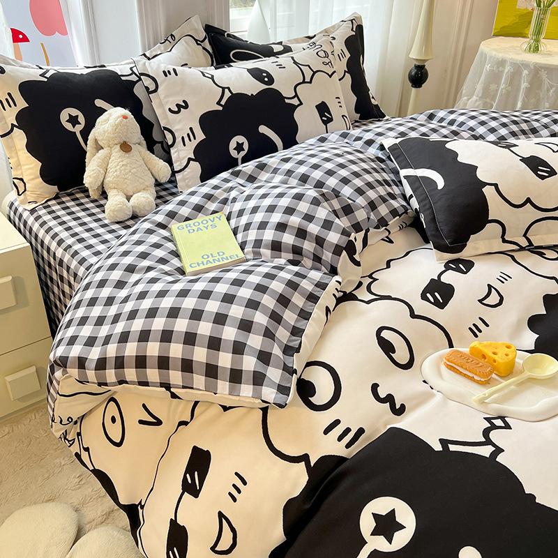 Постільна білизна Набір з чотирьох предметів Друкований Приємний до шкіри Попередньо випрані простирадла Підковдра Наволочка Набір 2.0m bed
Постільна білизна Набір з чотирьох предметів Друкований Приємний до шкіри Попередньо випрані простирадла Підковдра Наволочка Набір 2.0m bed