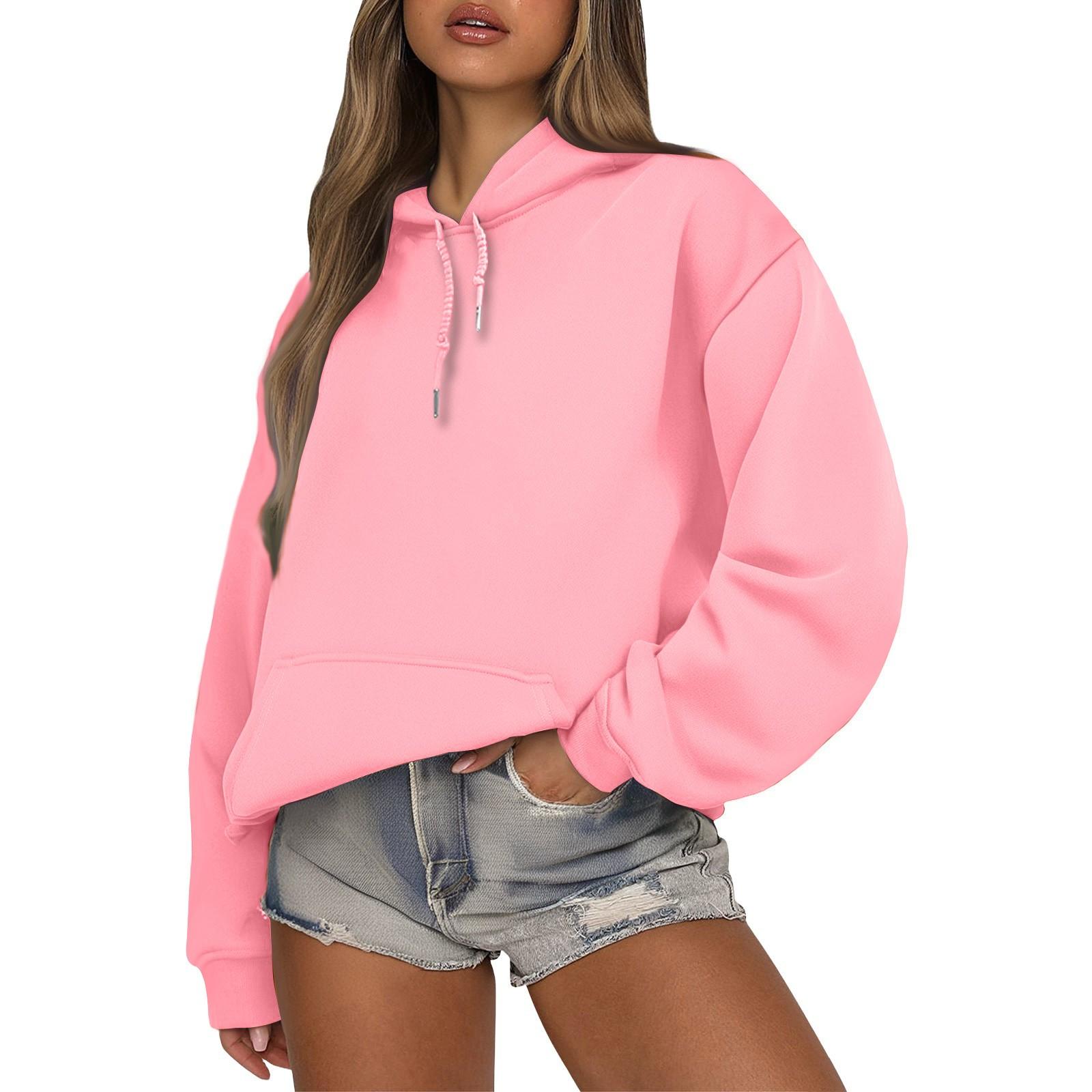 Женский модный и повседневный худи с длинными рукавами M розовый
Женский модный и повседневный худи с длинными рукавами M розовый