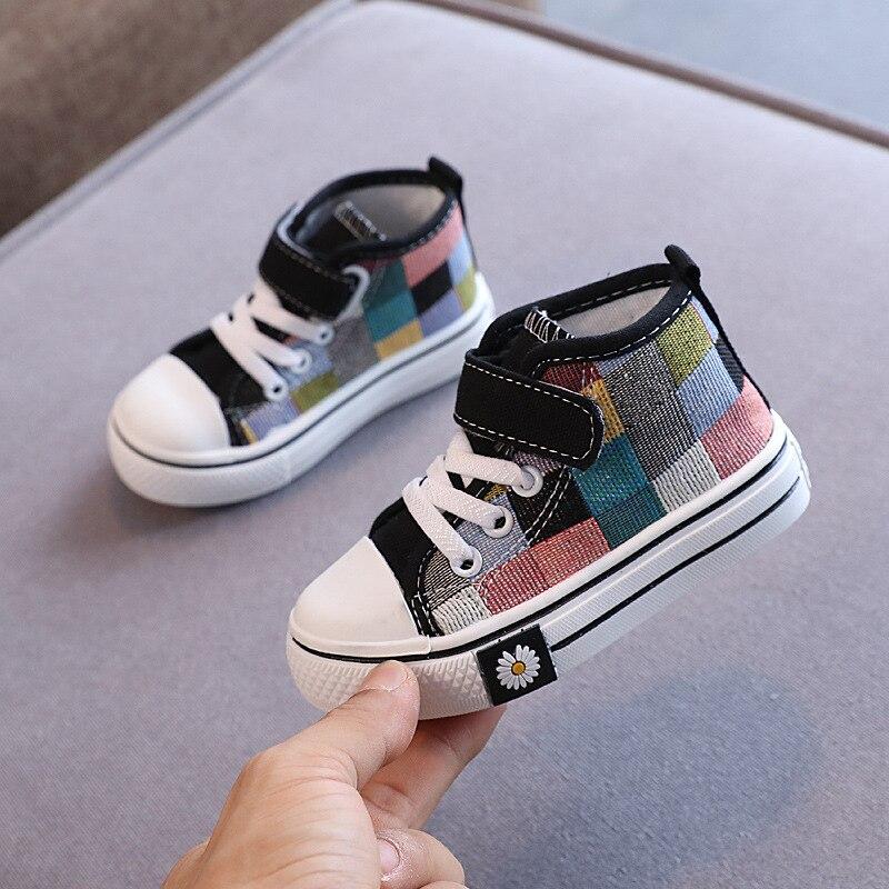 Children Sneakers Kids Casual Shoes Boys Girls Canvas Shoes High Top Checkered Lattice Fashion Breathable Soft Spring 21
Children Sneakers Kids Casual Shoes Boys Girls Canvas Shoes High Top Checkered Lattice Fashion Breathable Soft Spring 21