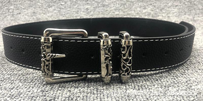 Unisex PU Leather waist Belt with Roller Buckle Vintage Punk Style for Men Women Fashion Hollow Design Celebrity Inspired 100cm
Unisex PU Leather waist Belt with Roller Buckle Vintage Punk Style for Men Women Fashion Hollow Design Celebrity Inspired 100cm