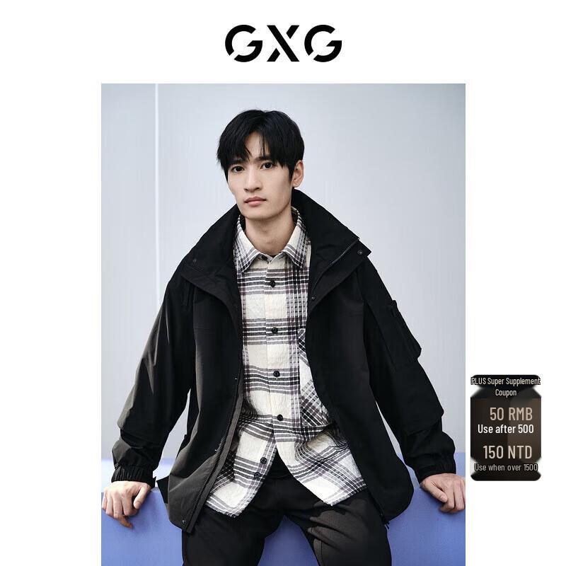 GXG Men s Black Hooded Casual Jacket 175/L
GXG Men s Black Hooded Casual Jacket 175/L
