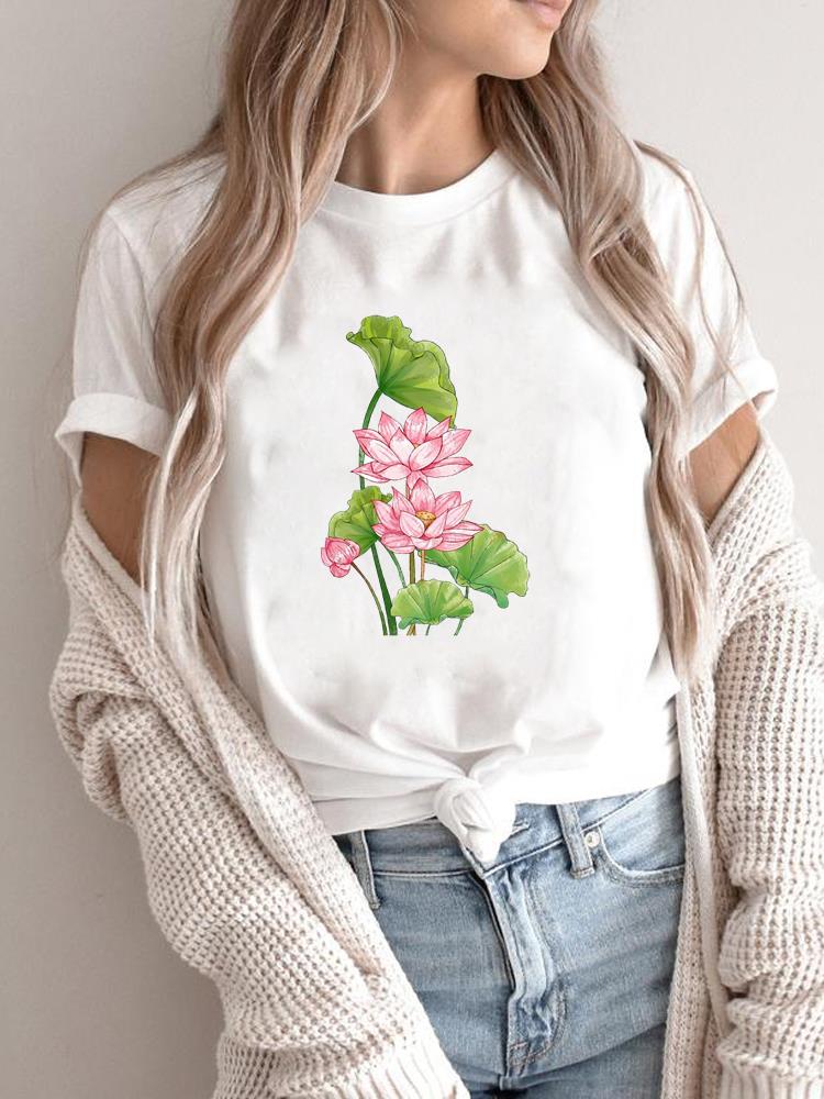 Clothing Cartoon Shirt Female T-shirts Women Short Sleeve Fashion Flower Style Trend Cute Summer Graphic Tee Print T Top 4XL
Clothing Cartoon Shirt Female T-shirts Women Short Sleeve Fashion Flower Style Trend Cute Summer Graphic Tee Print T Top 4XL