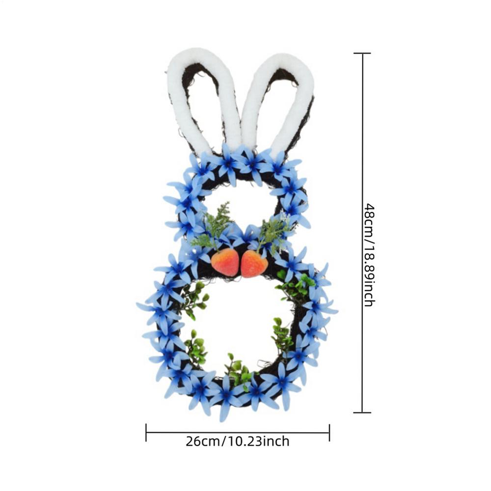 Easter Artificial Rattan Rabbit Flower Wreath Front Door Easter Egg Handmade Flower Wreath Decoration Spring Wreaths Wall Decor
Easter Artificial Rattan Rabbit Flower Wreath Front Door Easter Egg Handmade Flower Wreath Decoration Spring Wreaths Wall Decor