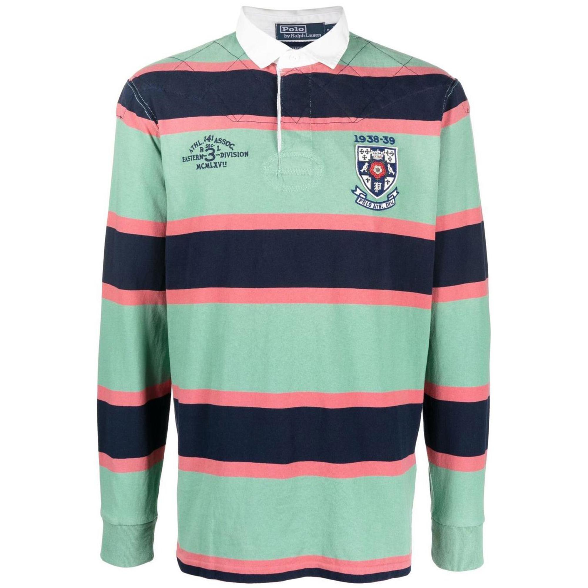 Polo Ralph Lauren SS22 Полосатая рубашка поло с длинным рукавом и вышитым логотипом, мужские топы цвета мяты и зеленого цвета 710880813-001 L
Polo Ralph Lauren SS22 Полосатая рубашка поло с длинным рукавом и вышитым логотипом, мужские топы цвета мяты и зеленого цвета 710880813-001 L