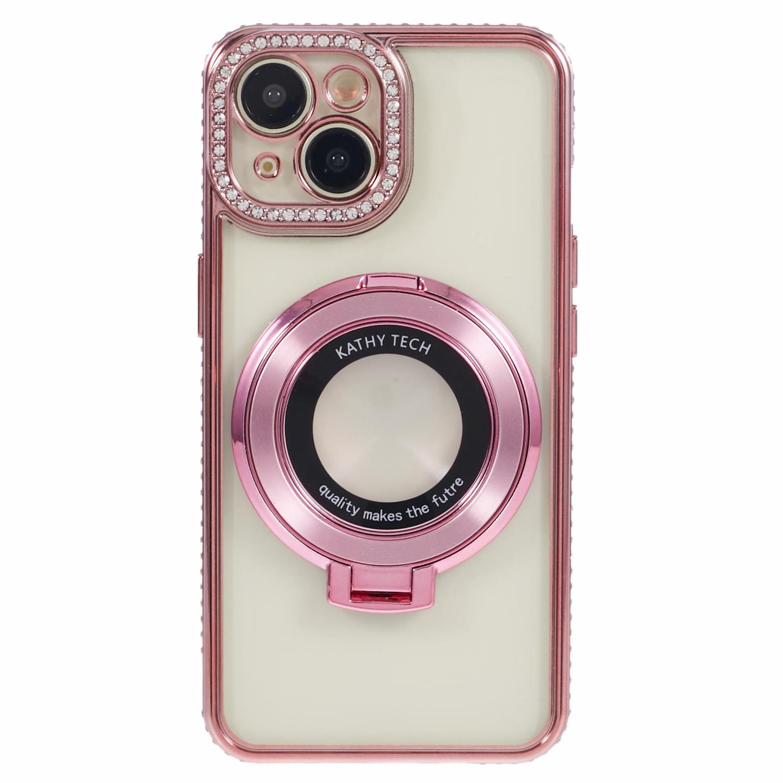 For iPhone 15 Case with Ring Kickstand TPU Anti-dust Rhinestones Decor Protective Cover Rose Gold
For iPhone 15 Case with Ring Kickstand TPU Anti-dust Rhinestones Decor Protective Cover Rose Gold
