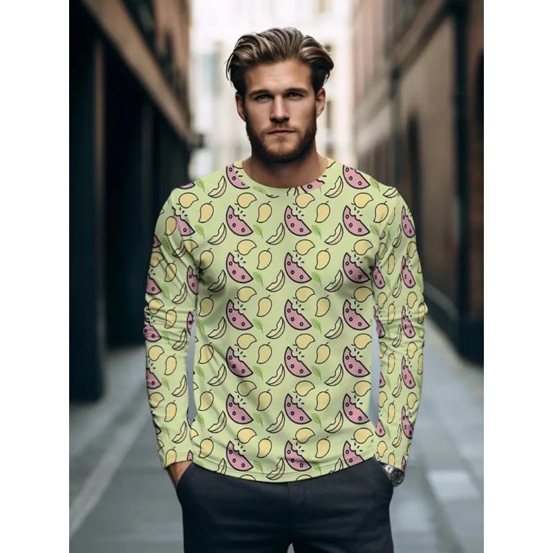 Мужские футболки с длинным рукавом с 3D фруктовым узором, пуловер с принтом графики банана, модные футболки на весну-осень 5XL
Мужские футболки с длинным рукавом с 3D фруктовым узором, пуловер с принтом графики банана, модные футболки на весну-осень 5XL
