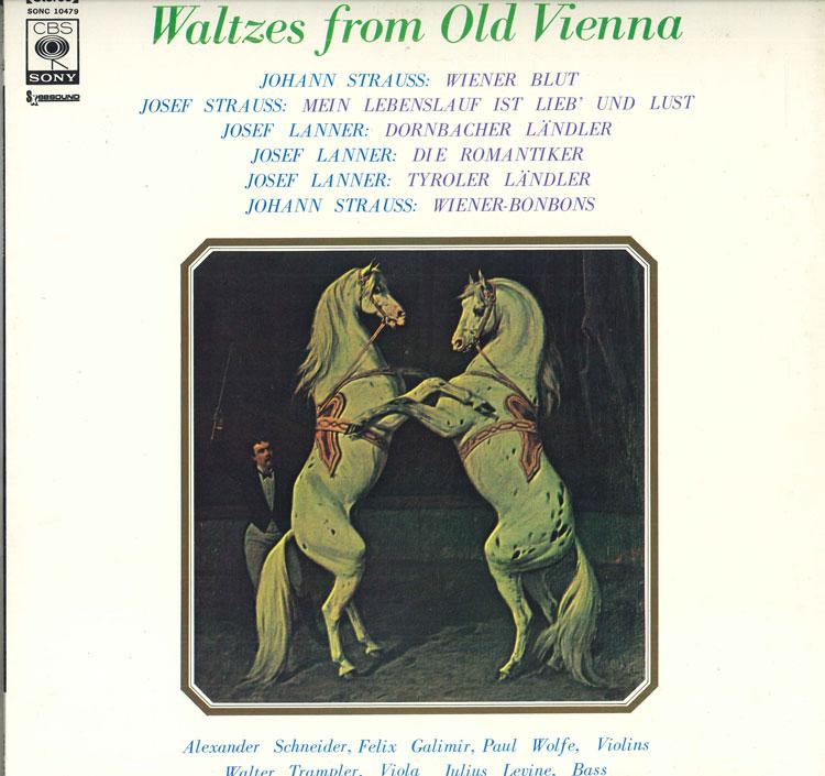 LP Record ALEXANDER SCHNEIDER, FELIX GALIMIR, - Waltzes From Old Vienna SONC10479 CBS/SONY Japan Classical Used
LP Record ALEXANDER SCHNEIDER, FELIX GALIMIR, - Waltzes From Old Vienna SONC10479 CBS/SONY Japan Classical Used