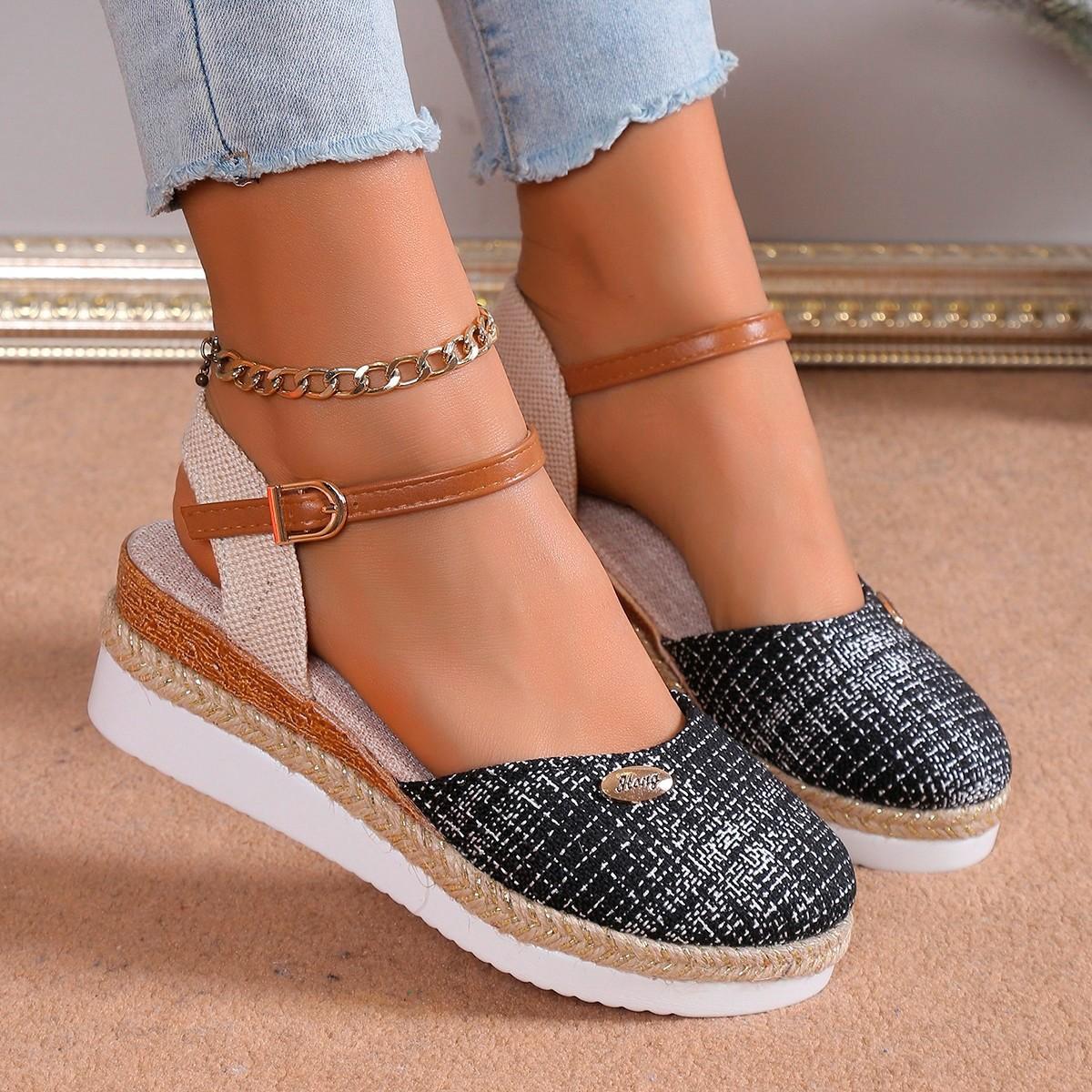 Foreign trade 2024 autumn retro style large size bag head one-word buckle belt casual outer wear wedge heel hemp sandals 36 цветной печати леопарда
Foreign trade 2024 autumn retro style large size bag head one-word buckle belt casual outer wear wedge heel hemp sandals 36 цветной печати леопарда