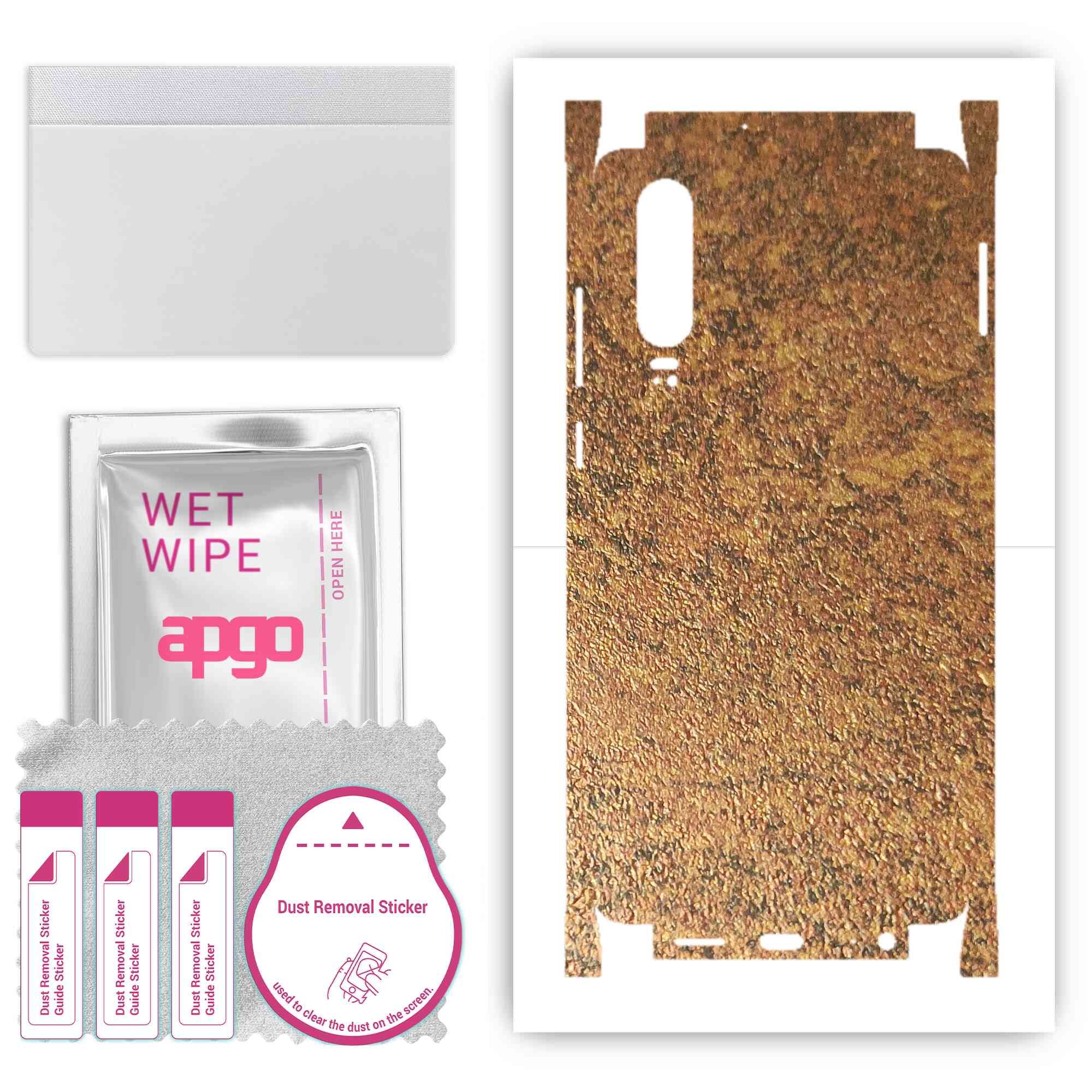 apgo Protective Skin Sticker for the back+sides compatible with Huawei P30, Full Wrap Film, Foil, Vinyl - Pattern Rusty Copper
apgo Protective Skin Sticker for the back+sides compatible with Huawei P30, Full Wrap Film, Foil, Vinyl - Pattern Rusty Copper
