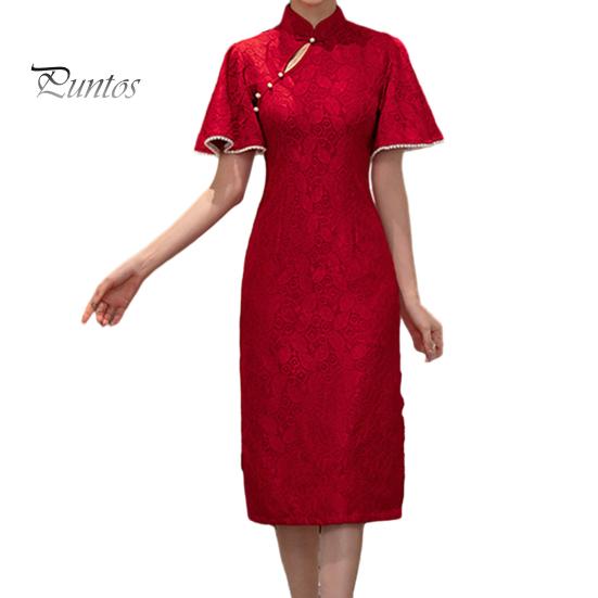 Красное кружевное женское платье Cheongsam, элегантное тонкое платье в стиле ретро с воротником-стойкой и рукавами 3/4, жаккардовое кружево Ципао, вечернее свадебное платье в китайском стиле L красный
Красное кружевное женское платье Cheongsam, элегантное тонкое платье в стиле ретро с воротником-стойкой и рукавами 3/4, жаккардовое кружево Ципао, вечернее свадебное платье в китайском стиле L красный