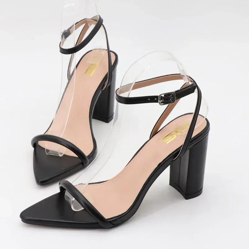 Модные сандалии на массивном высоком каблуке с острым носком для женщин, сексуальные с открытым носком, с узким ремешком на щиколотке, элегантные туфли на высоком каблуке для женщин 42 чёрный
Модные сандалии на массивном высоком каблуке с острым носком для женщин, сексуальные с открытым носком, с узким ремешком на щиколотке, элегантные туфли на высоком каблуке для женщин 42 чёрный