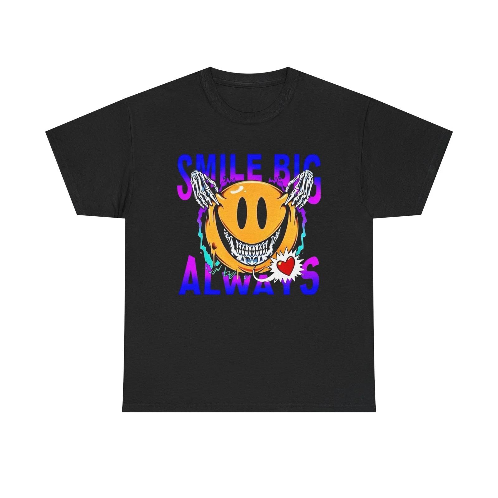Smile Big Always Graphic T-Shirt Comfy Cotton Tee Brand NEW 4XL
Smile Big Always Graphic T-Shirt Comfy Cotton Tee Brand NEW 4XL