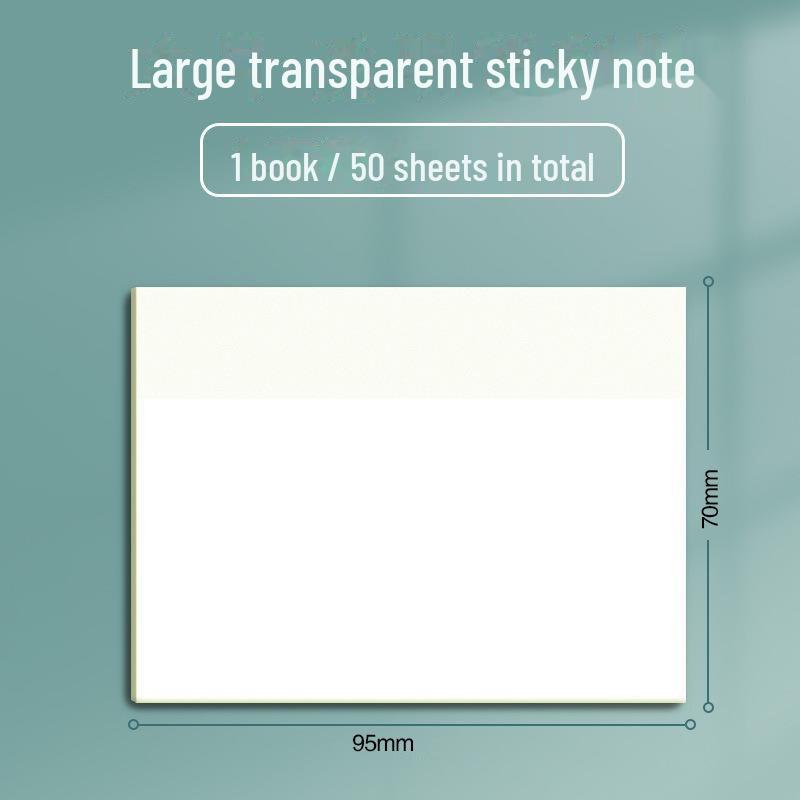 50 прозрачных липких заметок для студентов — многоразовые и идеальные для закладок Large size/50 sheets
50 прозрачных липких заметок для студентов — многоразовые и идеальные для закладок Large size/50 sheets