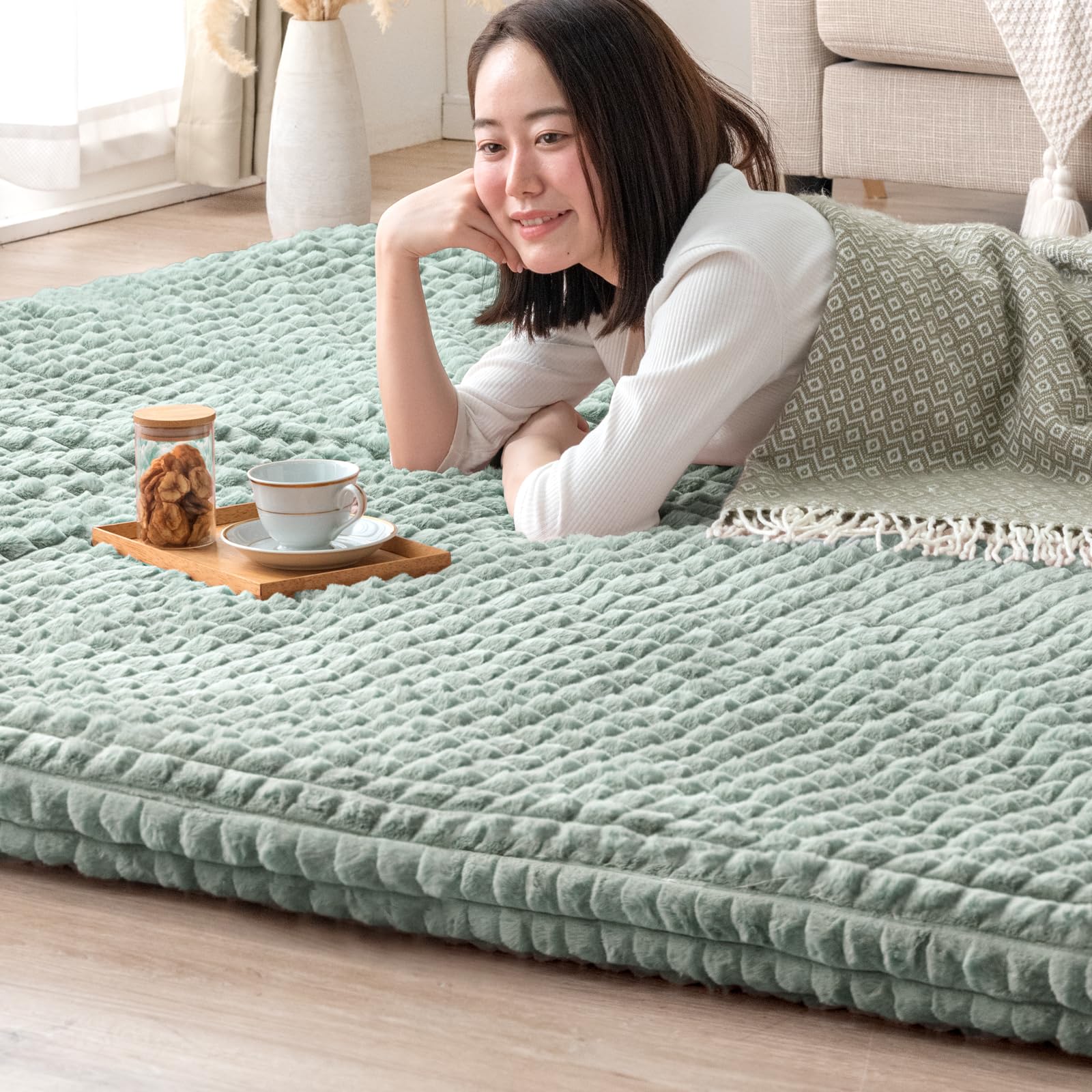 Tansu no Gen 130 x 185 Ультратолстый 60 Camellia Oil Высокоэластичный влаго-тепло-коврик из меха кролика, см, мм, Аэрогель, Обработка, Уретан, Поглощение,
Tansu no Gen 130 x 185 Ультратолстый 60 Camellia Oil Высокоэластичный влаго-тепло-коврик из меха кролика, см, мм, Аэрогель, Обработка, Уретан, Поглощение,
