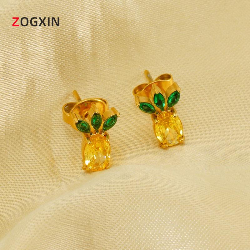 18K Gold-Plated Titanium Steel Pineapple Earrings with Cubic Zirconia for Women 18K золотой
18K Gold-Plated Titanium Steel Pineapple Earrings with Cubic Zirconia for Women 18K золотой
