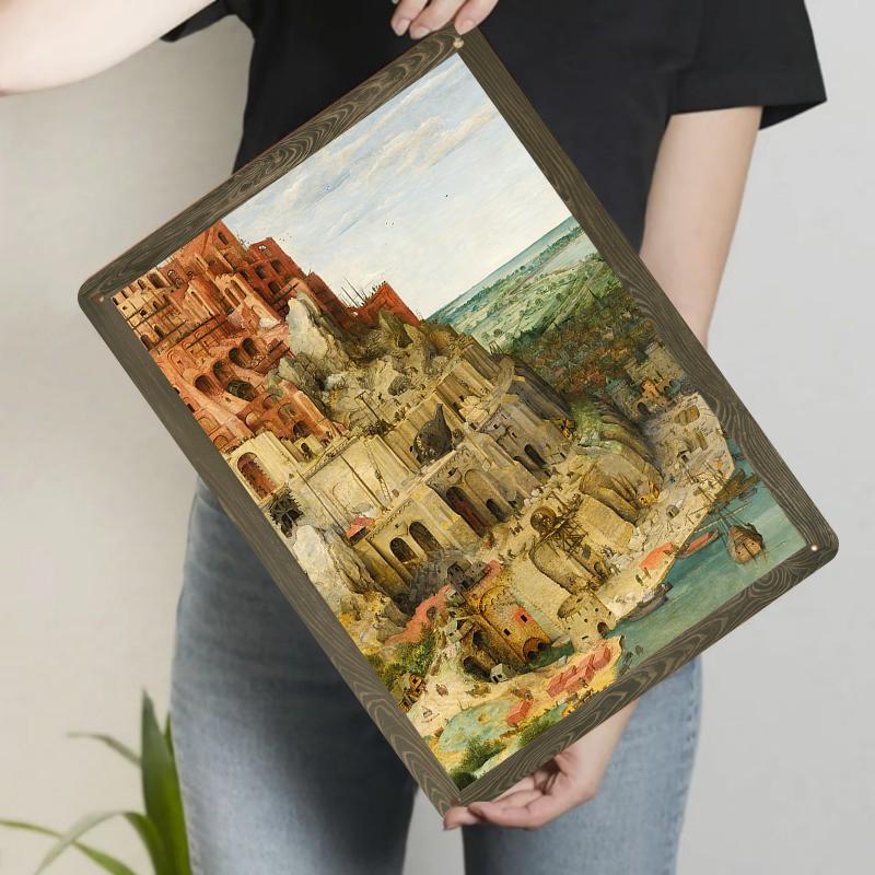 Bruegels The Tower of Babel Vintage Art Metal Wall Decor for Living Room Study Home Decoration 20x30cm(7.8x11.8inch)
Bruegels The Tower of Babel Vintage Art Metal Wall Decor for Living Room Study Home Decoration 20x30cm(7.8x11.8inch)