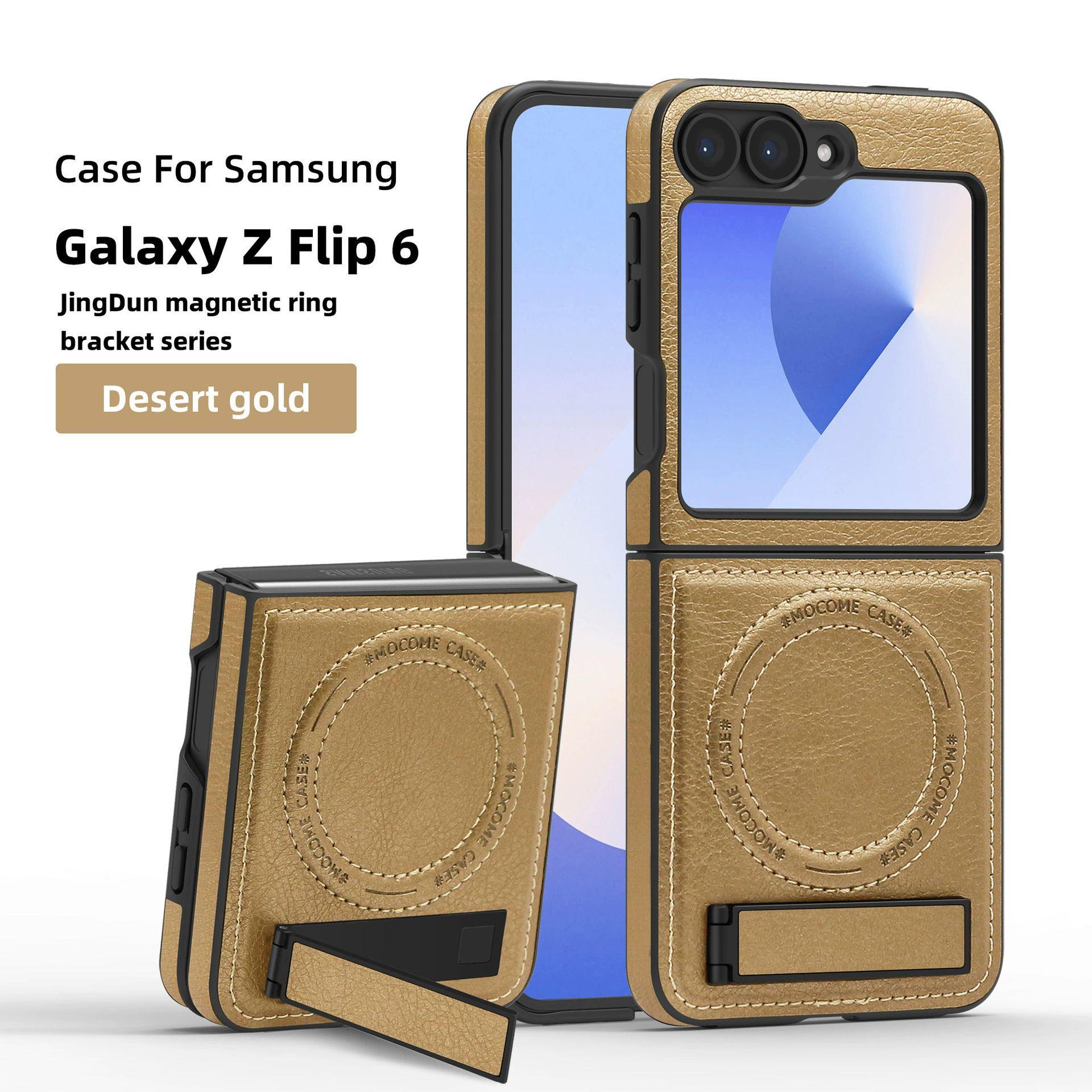 Samsung Flip 4/3 Leather Stand Case With Wireless Charging, Magnetic Closure, and Anti-Fall Protection Z Fold3
Samsung Flip 4/3 Leather Stand Case With Wireless Charging, Magnetic Closure, and Anti-Fall Protection Z Fold3